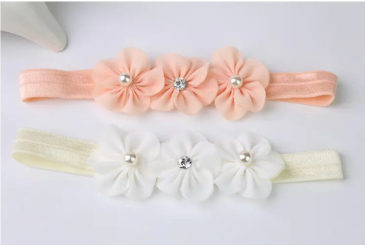 Floral Pearl and Diamonte Headband