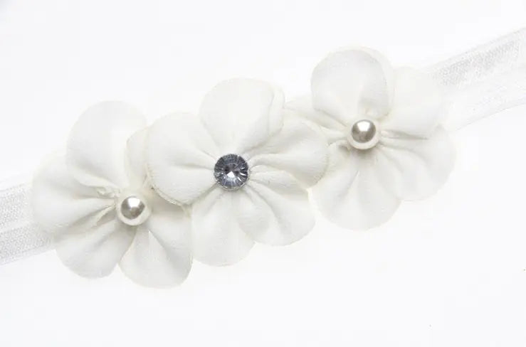 Floral Pearl and Diamonte Headband