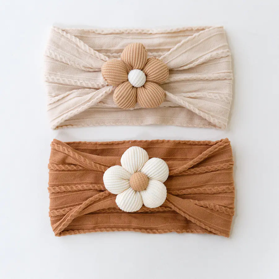 Floral Knit Baby Headband