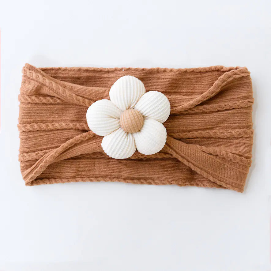 Floral Knit Baby Headband
