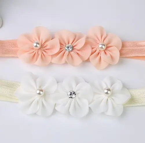 Floral Pearl and Diamonte Headband