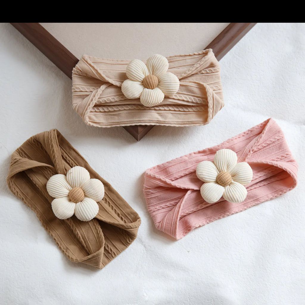 Floral Knit Baby Headband