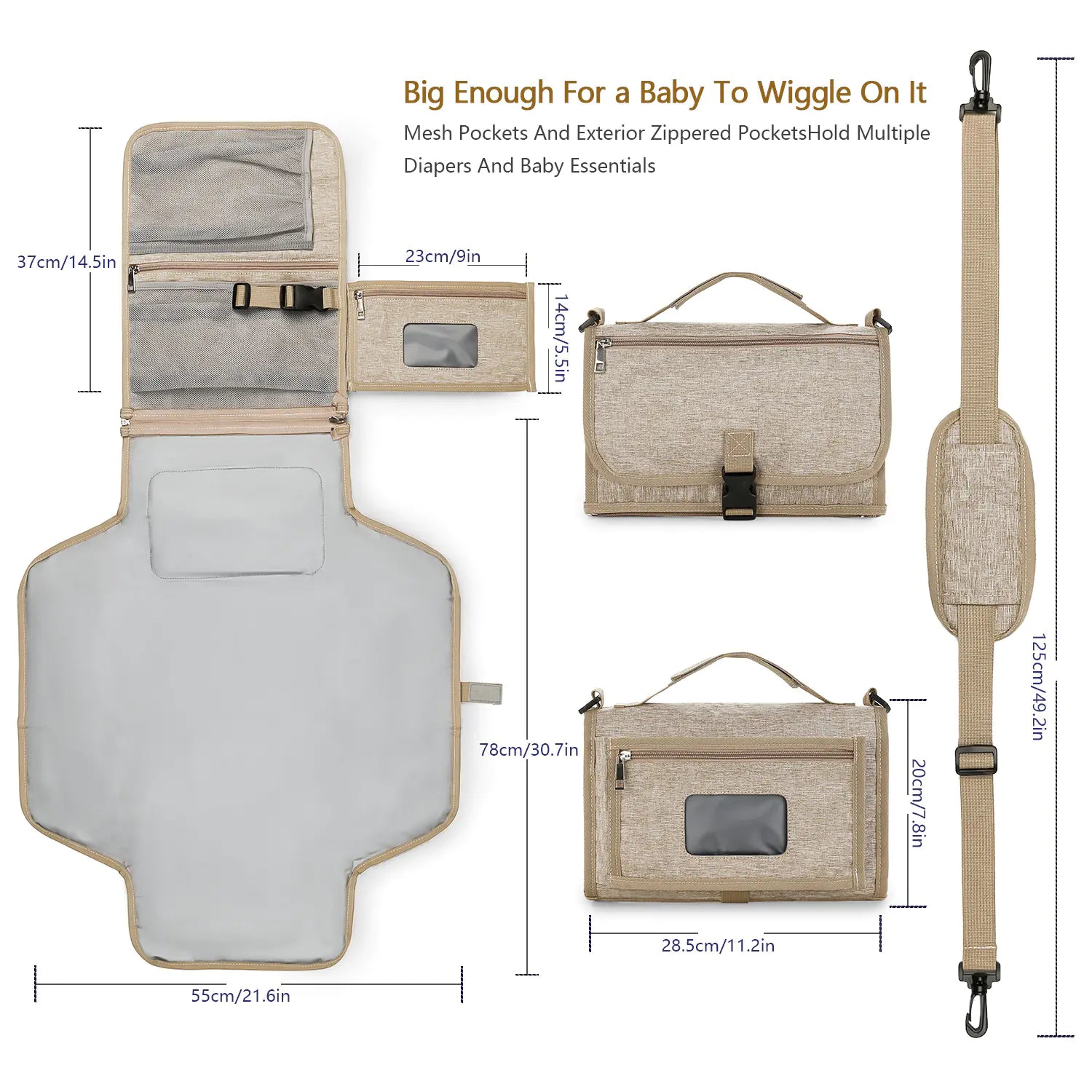 Portable Waterproof Baby Changing Pad