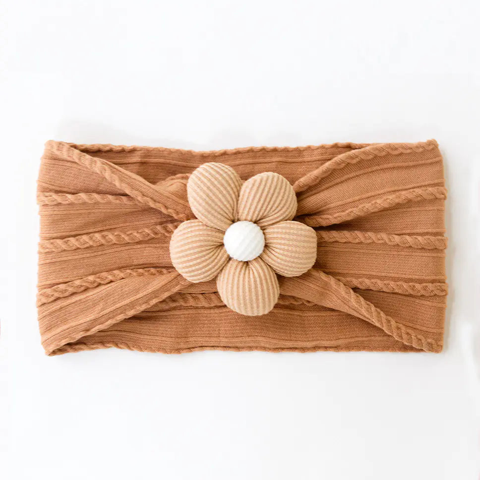 Floral Knit Baby Headband