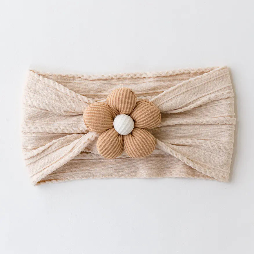 Floral Knit Baby Headband