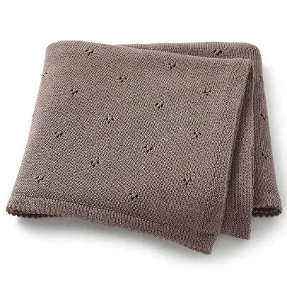 Knitted Cotton Newborn Blanket